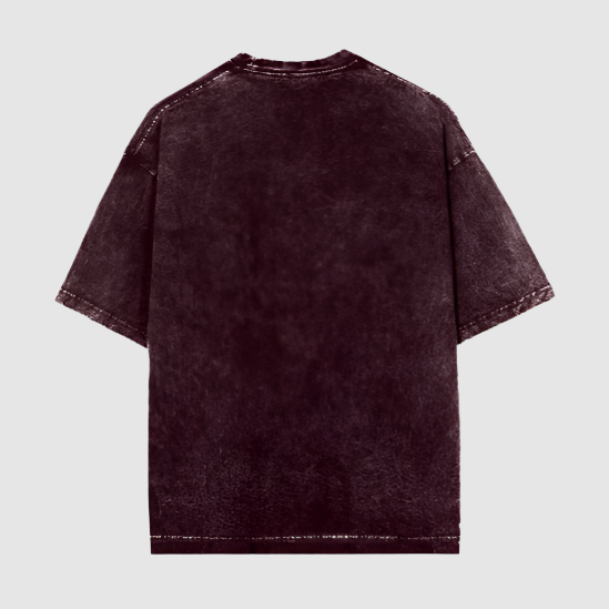 LOGO LOVE - Acid Wash - Maroon