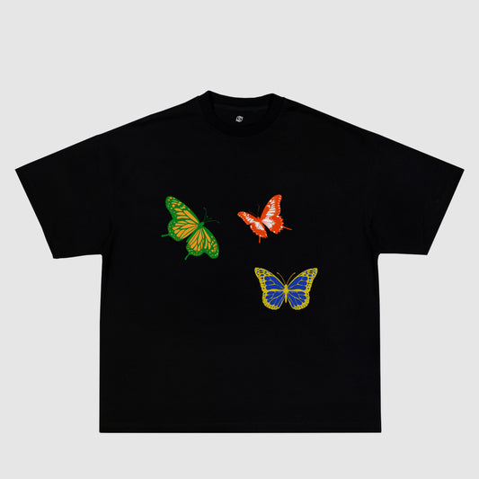 COLORED BUTTERFLIES - Black (1/2)